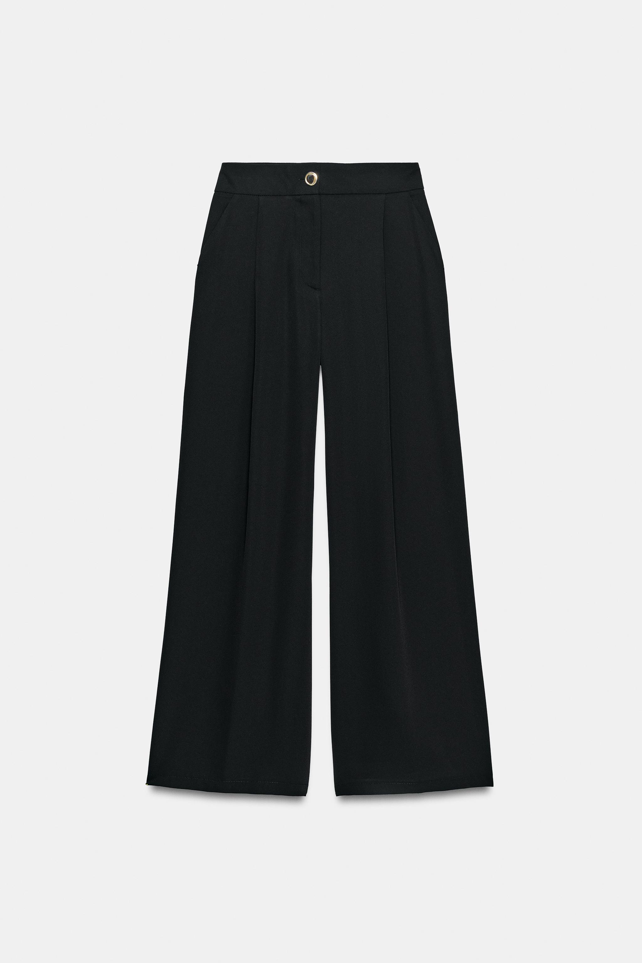 GOLD BUTTON PALAZZO PANTS
